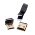 JSER CYFPV Down Angled 90 Degree HDMI Male to Female FPC Flat Cable for HDTV Multicopter Aerial Photography (0.2m)...