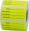 Specimen Collection Medical Healthcare Labels, 1 x 2" Inch Rectangles, 500 Total Per Roll...