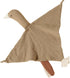 Organic Cotton Security Blanket for Baby Boys and Girls, Khaki Goose Soft Baby Loveys Muslin Cotton Blanket, Breathable Security Blanket Great...
