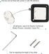 LORADAR Retractable Cable Lock with Double-Sided Adhesive, Remote Control Security Lock, Remote Control Anti-Lost Rope for TV, DVD, Hardware Cable...