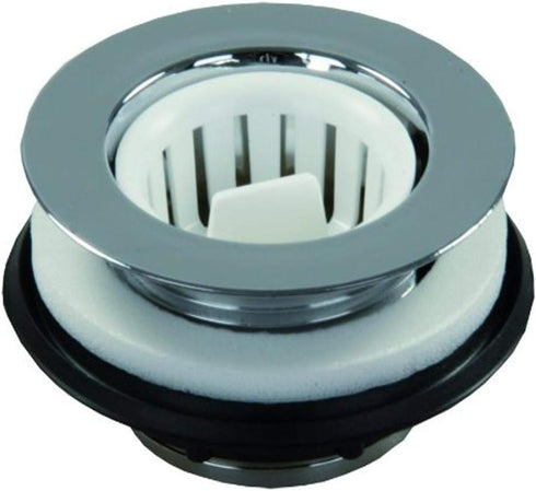 JR Products 95035 Strainer with Threaded Basket - Chrome...