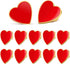 12 Pcs Heart Brooches Decorative Brooch Pins Collar Pins Valentines Day Party Favors Anniversary Women Costume Accessory...