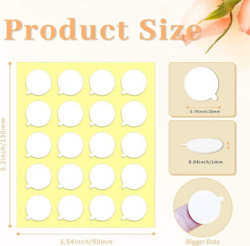 PinCute 400 PCS Wick Stickers for Candle Making, Double-Sided Heat Resistant Candle Wick Stickers, Adhere Steady in Hot Wax...