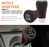 DREAMIZER Shift Knob 5 Speed Manual Stick Shift Knobs Universal Handle Leather Gear Shifting Knob for Replacement Broken Shifter Knobs Fit for Mos...