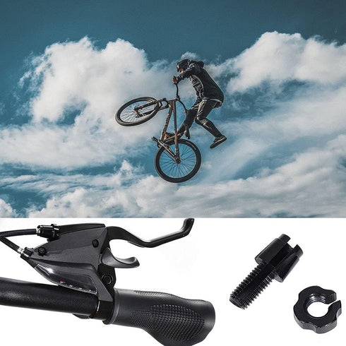 10 Pcs Bike Brake Cable Lever Barrel Adjusters Nut Adjusting Screw Fastener Bolt Brake Accessories Aluminum Alloy M7 Mountain Bike Brake Handle Le...