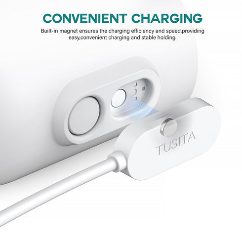 TUSITA 10-ft. Indoor Magnetic Charging Cable Compatible with Arlo Ultra 1 2, Pro 3 4 5 2K - 3M, White...