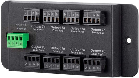 Monoprice 8 Zone Single Input Speaker Distribution Hub, Connect Up to 8 Pairs of Speakers to A Single Amplifier or Receiver, Black (138161)...