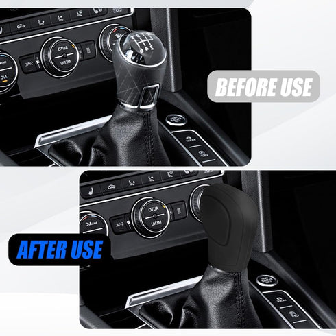 Car Gear Shift Knob Cover, Gear Shift Knob Cover Car Protect Accessories, Silicone Automatic Gear Shift Knob Cover, Anti-Slip Auto Knob Gear Stick...