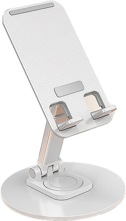 Cellphone Stand Holder 360° Rotation Phone Stand Foldable Scalable Office Desk Adjustable Portable for Travel White...