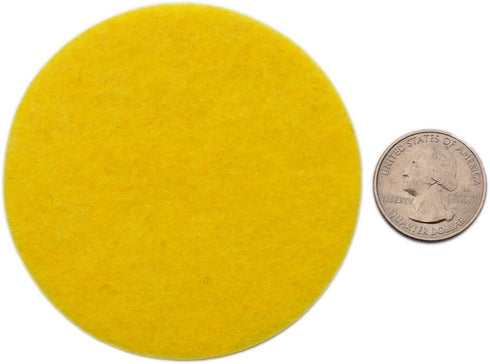 Playfully Ever After 3 Inch Yellow 30pc Stiff Felt Circles...
