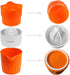 Hand Juicer Citrus Orange Squeezer Manual Lid Rotation Press Reamer for Lemon Lime Grapefruit with Strainer and Container, 2 Cups...
