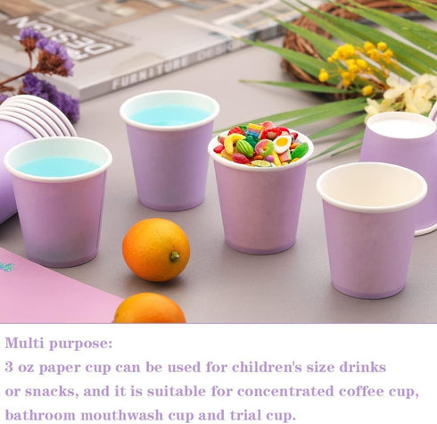 3 oz 100 Packs Small Disposable Mouthwash Cups Bathroom Paper Cups Espresso Paper Cups Paper Hot Cups for Snack Bathroom Espresso Perfect for Home...