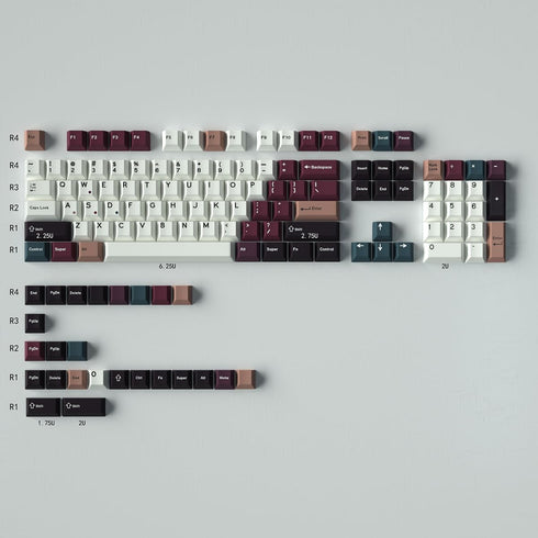 Sumgsn 129 Keys PBT Dye Sub Keycaps Cherry Profile Fit for 61/64/87/104/108 Cherry Mx Switches Mechanical Keyboard...