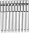 SL2.5 Slotted Screwdriver Bits, 1/4 Inch Hex Shank 2inch Length S2 Power Tool, Magnetic, Flat Head, 10Pcs...