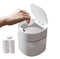 Mini Desktop Trash Can with Lid,Small Garbage Can for Countertop,Dressing Table,Bedside Etc,Free 90 Bags(White)...