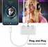 Lightning to Headphone Adapter 3.5mm Jack Headphone Adapter 3 in 1 Earphone and Charging Splitter for iPhone 13/12/11/SE/XS/XR/X/8/7 and iPad......