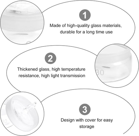 Hemobllo 1pc Weighing Bottle Glass Specific Gravity Bottle Laboratory Equipment Glass Sealing Bottle...
