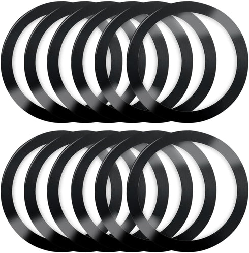 12 Pack Universal Metal Rings Compatible with MagSafe Magnetic Wireless Charger, Ultra Thin Rings Sticker Compatible with iPhone 13 12 Pro Mini Ma...