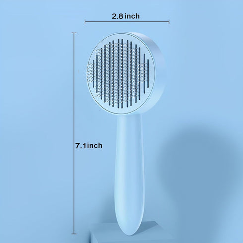 Cat Brush for Shedding,Pet Grooming Self Cleaning Slicker Brush,Removes Mats,Tangles and Loose Hair,Shedding Brush for Short or Long Haired Cats D...