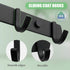 Ihomepark Coat Hooks Wall Mounted, Heavy Duty Metal 5 Coat Hanger Rack for Coat Hat Towel Purse Robes Keys Mudroom Bathroom Entryway (1 Pack, Blac...
