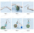 SUNNYCLUE 1 Box DIY 10 Pairs Bohemian Vintage Turquoise Dangle Earrings Set Retro Boho Ocean Theme Jewellery Making Kit Shell Seahorse Charms Holl...