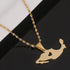 Stainless Steel Mexico Map Pendant Necklace Gold Color Mexican Jewelry Maps Mexicanos...