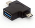 2in1 Micro USB 3.0 and 2.0 Type C OTG Adapter, USB-C Male Micro USB Male to USB-A 3.0 Female Converter On The Go for Android Google Nexus Samsung ...