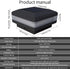 INDARUN 4x4 Solar Post Cap Led Lights Outdoor Fit 4x4 5x5 6x6 Wooden Posts, Fence Deck Post Lights Solar Powered Waterproof Landscape Lighting 650...