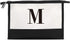 Monogrammed for Women Initial bridesmaid gifts, Personalized monogram Monogram Cosmetic Bag,Travel Makeup Bag Suitable for Wedding weekend Beach G...