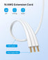 TROND Flat Extension Cord 6 Feet | Flat Plug Power Strip | 3 Prong Grounded 3 Outlets | 1625W | 13A | 16 Gauge Power Cord | for Indoor Home Kitche...