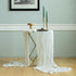 White Gauze Table Runner Cotton Wedding Decorations Rustic Cheesecloth Table Runner Cheese cloth Fabric Bulk for white party décor, bohemian table...