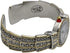 Metal Ladies Western Bangle/Cuff Watch with Simple Rhinestones on Band (Two Tone)...