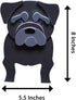 Pug Planter Pug Dog planters for Indoor Outdoor Plants Pug Flower Pot Dog Succulent Planter Vase-Black...