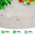 Disposable Wooden Forks 100Pcs, 6.5" Length Compostable Wood Cutlery Sharp Knife Utensils Eco-Friendly Flatware for Party Eating Cake Chocolate Se...