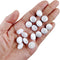 Colorful Colors Satin Cloth Button Buttonhole Wedding Dress Back Handmade DIY Accessories,1Set (50PCS Buttons and 50 Buttonhole) White...