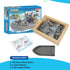 Army Toys Battleship Building Blocks Coast Guard Warship with Solid Hull and Deck Building Set Fun Preschool Educational toys for Boys and Girls 6...