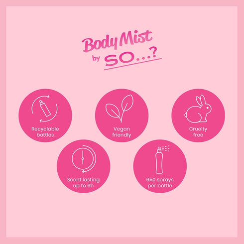So…? Body Mist Set - Perfumes for Women - Vanilla Perfume, Red Velvet, Cherry Blossom - Scents Lasting 6 Hours - Fragrance Gifts for Women - 3 pcs...