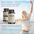 TUDCA Milk Thistle 1250mg - Liver Support, Liver Health, Gallbladder Supplements *USA Made and Tested*, Tudca Supplement, Bile Salts Supplement, L...
