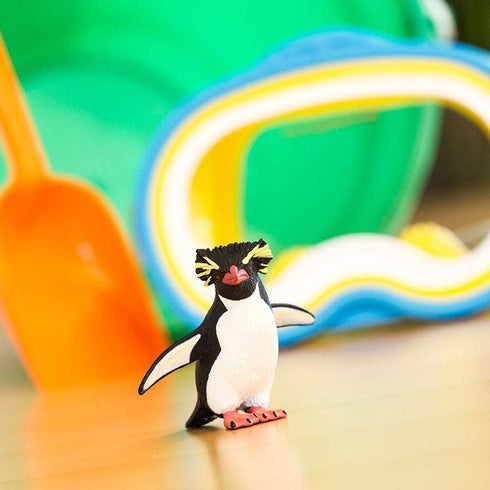 Safari Ltd. Wild Safari Sea Life - Rockhopper Penguin - Quality Construction from Phthalate, Lead and BPA Free Materials - for Ages 3 and Up...