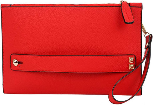 Women Envelope Clutch Bag PU Leather Female Day Clutches Large Purse Evening Bags with Wrist Strap...