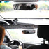 Car Rear View Mirror, 11.81 Inch HD Glass Frameless Automotive Panoramic Convex Interior Clip-on Wide Angle Mirror for Reduce Blind Spot, Universa...