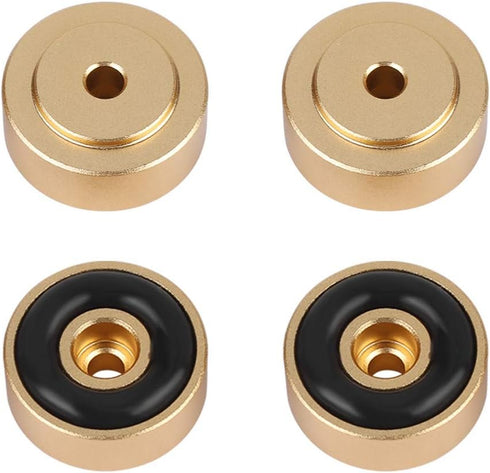 Aluminum Alloy Anti Vibration Amplifier Feet, 4PCS Speakers Stand Feet Shock Absorber Amplifier Pads Feet (20 * 8mm)(Gold)...