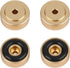 Aluminum Alloy Anti Vibration Amplifier Feet, 4PCS Speakers Stand Feet Shock Absorber Amplifier Pads Feet (20 * 8mm)(Gold)...