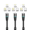 NetDot Magnetic Charging Cable,3in1 Gen12 (3.3ft/3 Pack Black) 18W Fast Charging Magnetic Phone Charger and Data Transfer Magnetic Charger for USB...