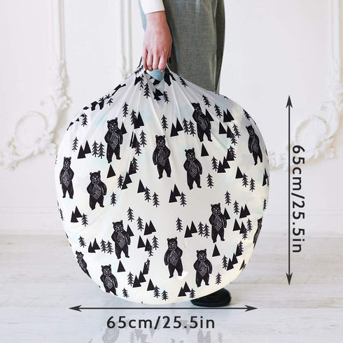 Baby Lounger Cover, Bear Newborn Lounger Cover for Boys, Snugly Fit Infant Lounger for Baby, Infant Removable Slipcover, Animal Breathable & Reusa...