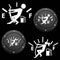 HungMieh 2 PCS Funny Car Decals, Gas Gage Empty Stickers High Gas Consumption Graphics-Heat&Water-Resistant No Peeling Off, Reflective Silver...