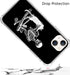 Black Skull White Cat Phone Case Compatible with iPhone 14, Skull Cool Skeleton and Cat Case for Girls Boys Women Men, Unique Trendy TPU Bumper Co...