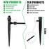 20Pcs Drip Irrigation Spray Emitters?Adjustable 360 Degree Atomizing Nozzles with Lock Barbed for1/4 Tubing Garden Hose Watering System Sprayer Bl...
