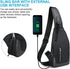 Sling Backpack with USB Charging Port, Chest Bag Crossbody Daypack Shoulder Bag for Men, Hiking, Cycling, Travel...