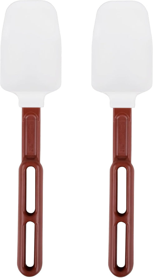 Vollrath 58110 High-Temp Spatula SoftSpoons, Set of 2 (10-Inch, Silicone Spoon Blade),White...